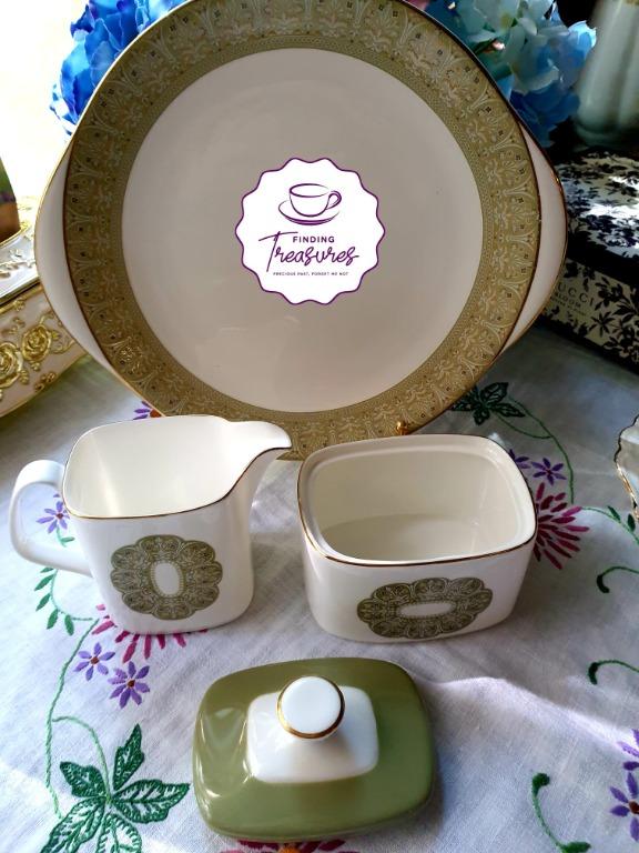 *RESERVED FOR E* Vintage Retro Cake Plate Set - Royal Doulton