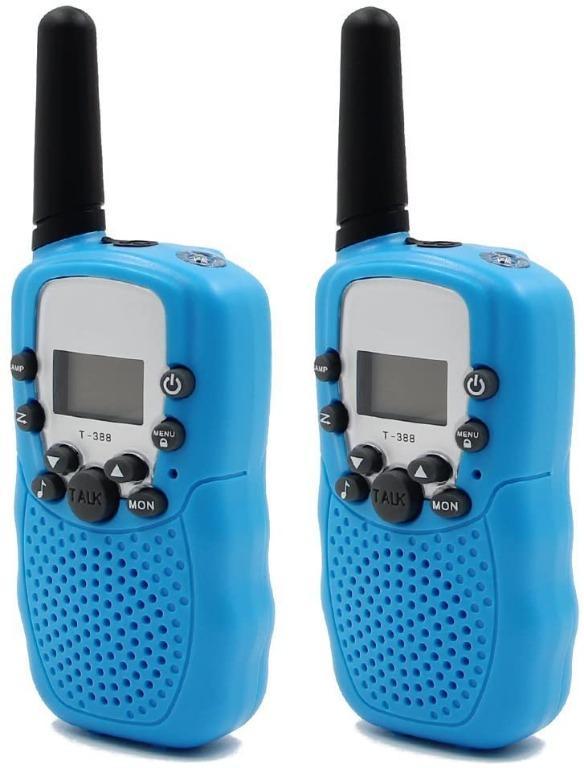 X3484 Bestland Kids Walkie Talkies T-388 Channels 2-Way Radio Interphone  with Built-in LED Torch VOX LCD Display,1 Pair (Blue), Mobile Phones   Gadgets, Walkie-Talkie on Carousell