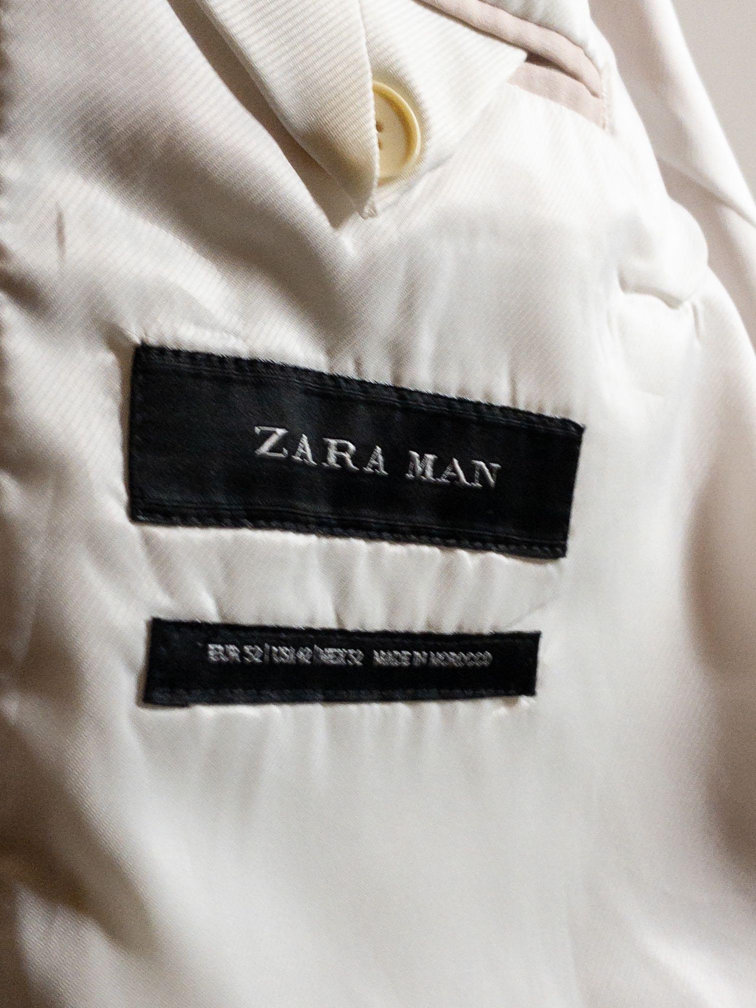 Zara Man Pink Suit Set (Category: Sets & Coordinates) located in Mandaluyong City. Submitted by kok0_ (Listing ID 1106218933, Image 2). Description: Pants US 34 Suit US 42.