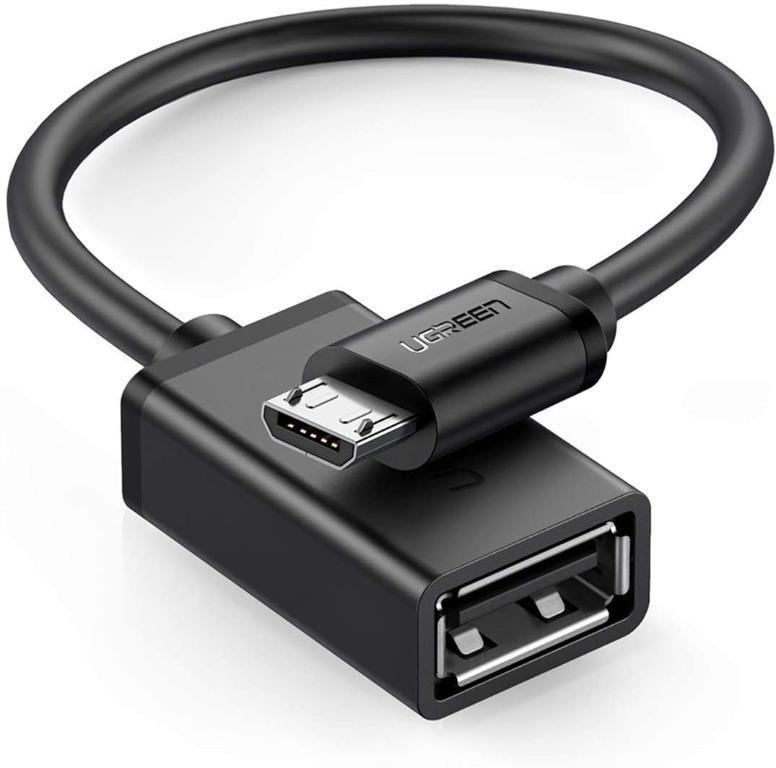 PRO OTG Cable Works for Microsoft Lumia 650 Right Angle Cable Connects You to Any Compatible USB Device with MicroUSB 