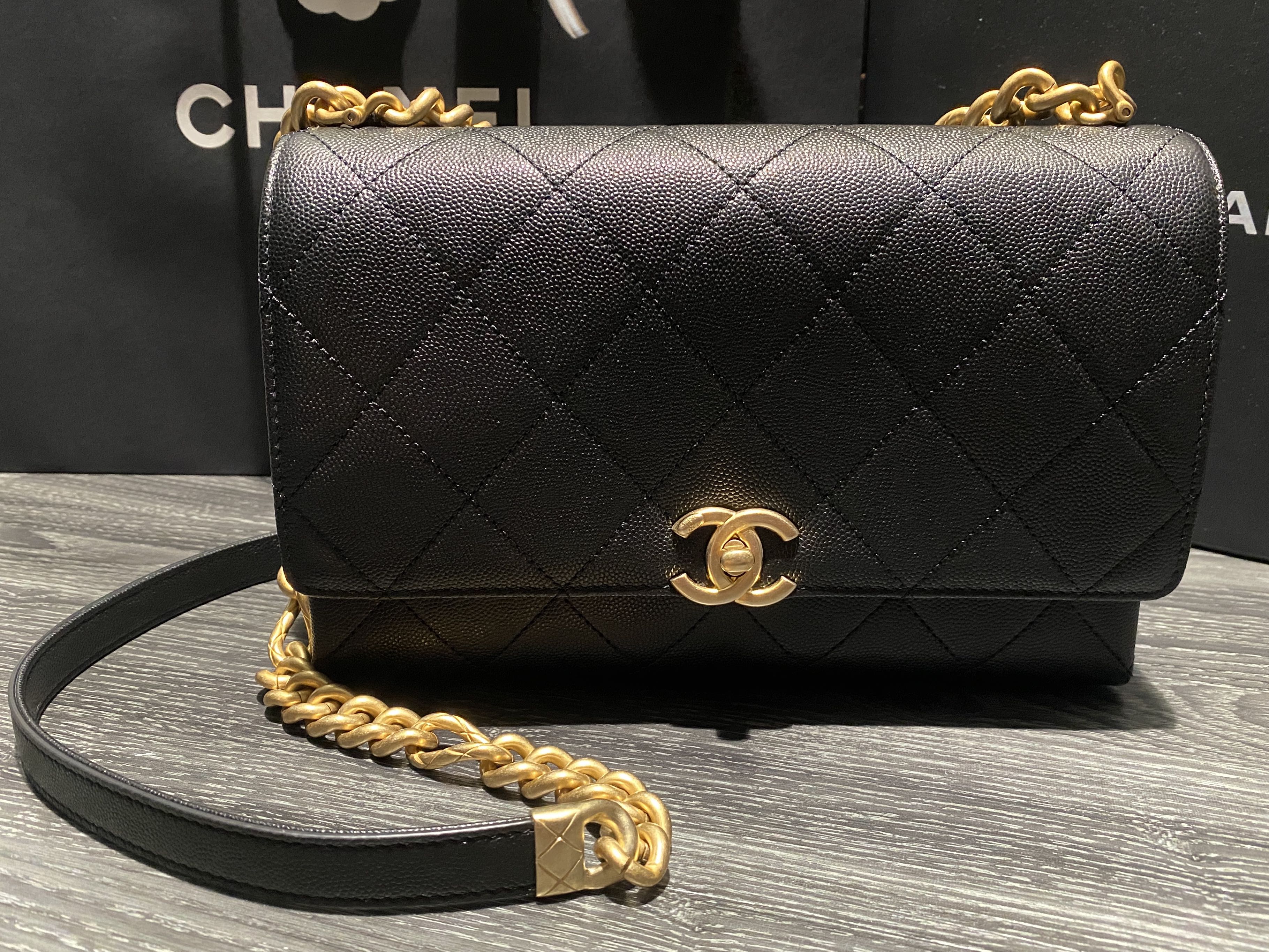 Chanel Black Caviar Classic Medium Flap Bag GHW  Labellov  Buy and Sell  Authentic Luxury