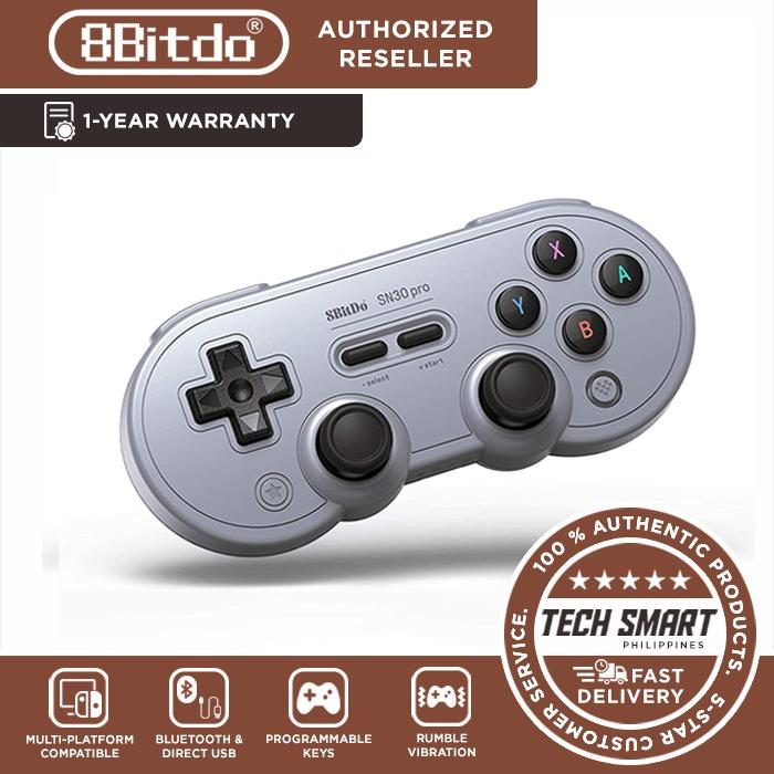 8bitdo Sn30 Pro Wireless Bluetooth Controller With Classic Joystick Gamepad For Pc Android Windows Macos Steam And Nintendo Switch Grey Editon Video Gaming Gaming Accessories Controllers On Carousell