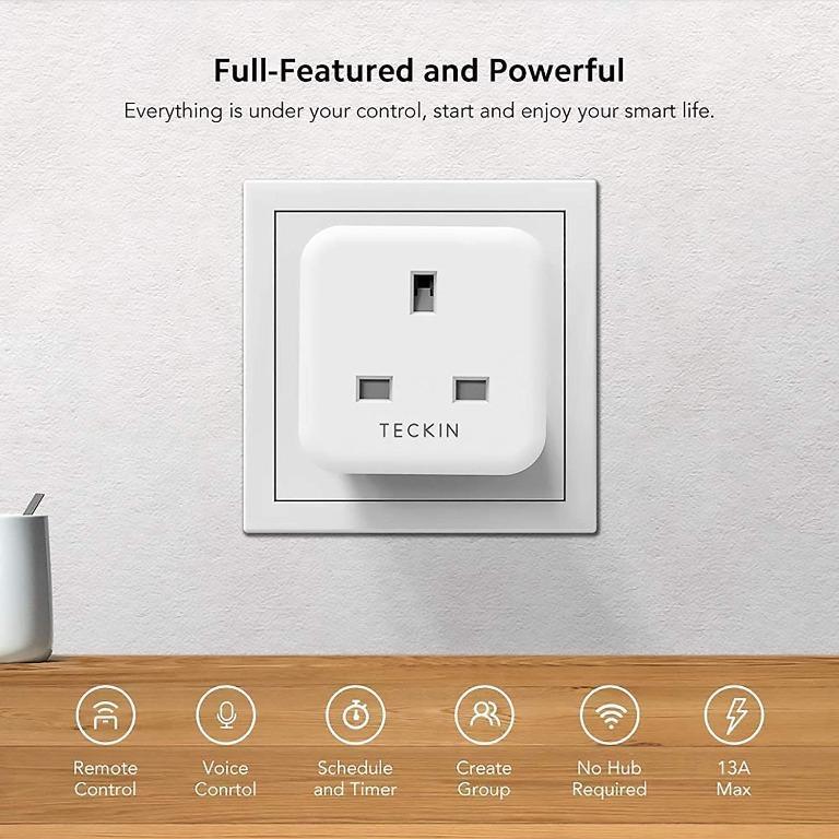 Bg Double Switched 13a Power Socket With Smart Home Control Pack Of 5 Costco Uk