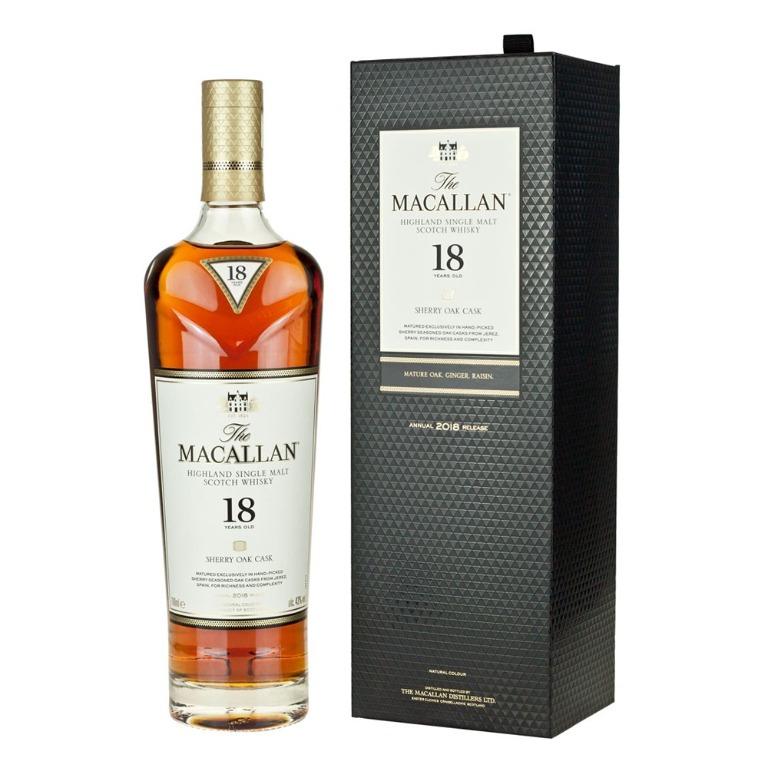 已停產Macallan 18YO Sherry 2018 年版本麥卡倫18年雪莉桶蘇格蘭威士忌