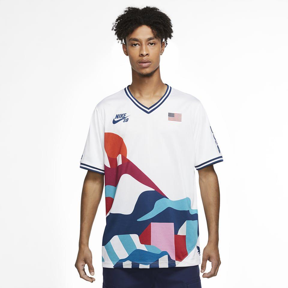 現貨男裝XS] Nike SB x Parra USA Federation Kit Crew Jersey, 男裝