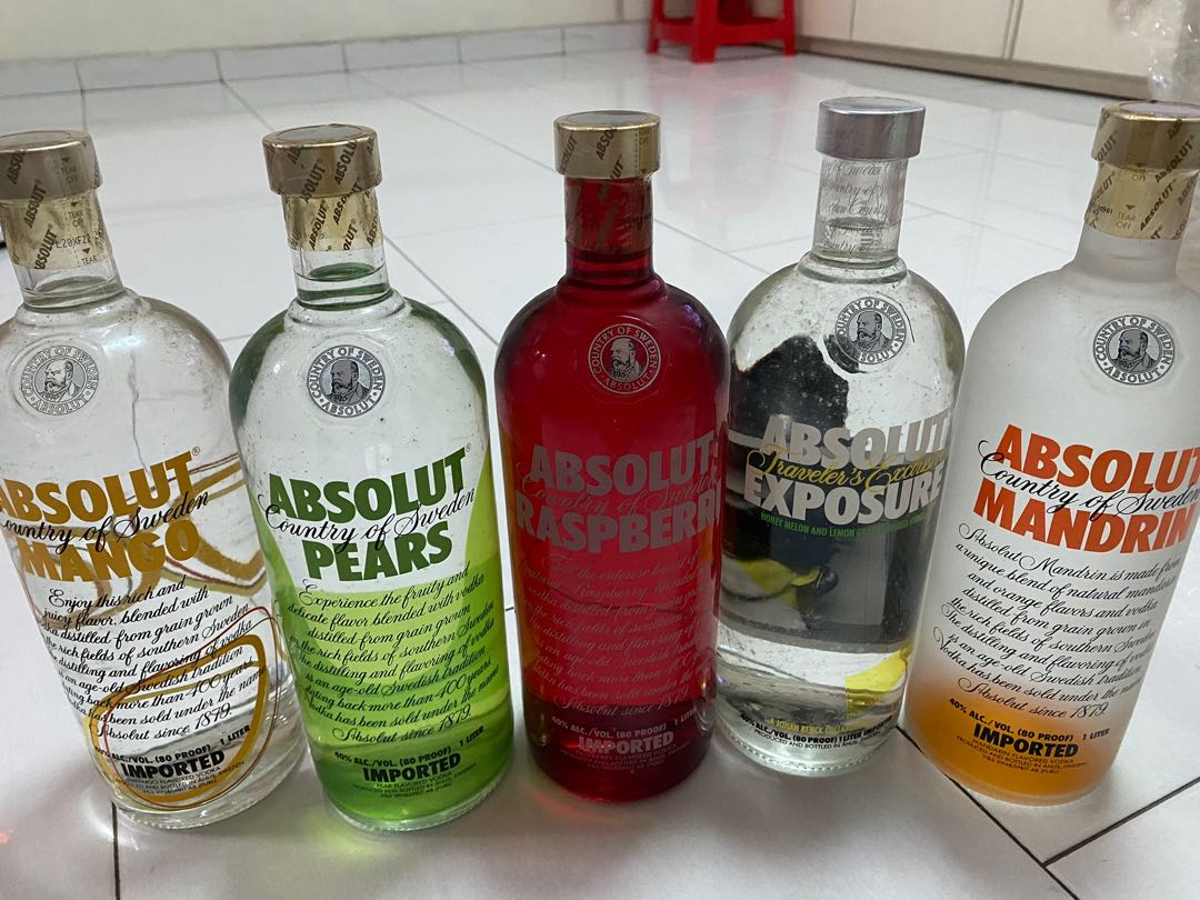 Absolut Vodka, Food & Drinks, Beverages on Carousell