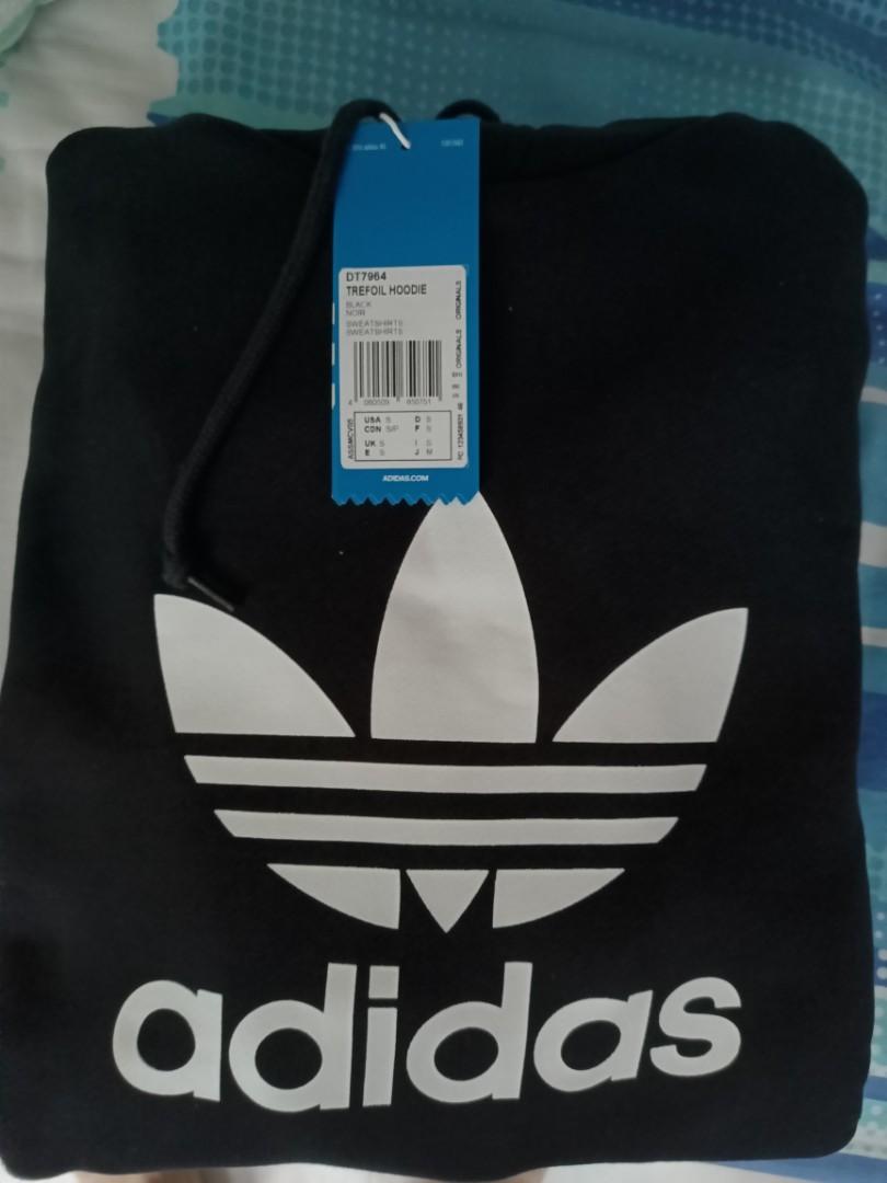 NEW ADIDAS originals trefoil hoodie men black dt7964 Men s Fashion Coats Jackets and Outerwear on Carousell