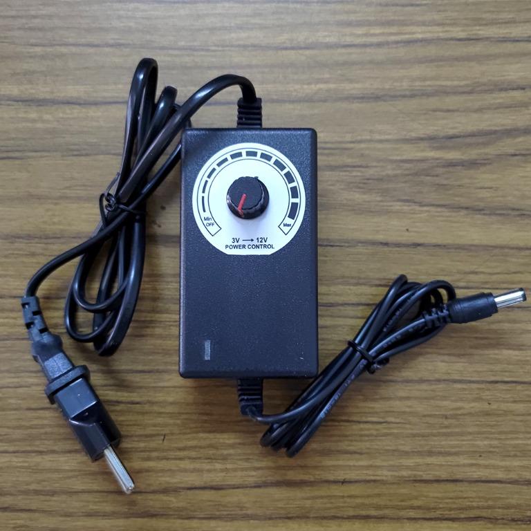Adjustable 3V - 12V AC DC Power Switching Supply Adapter ...