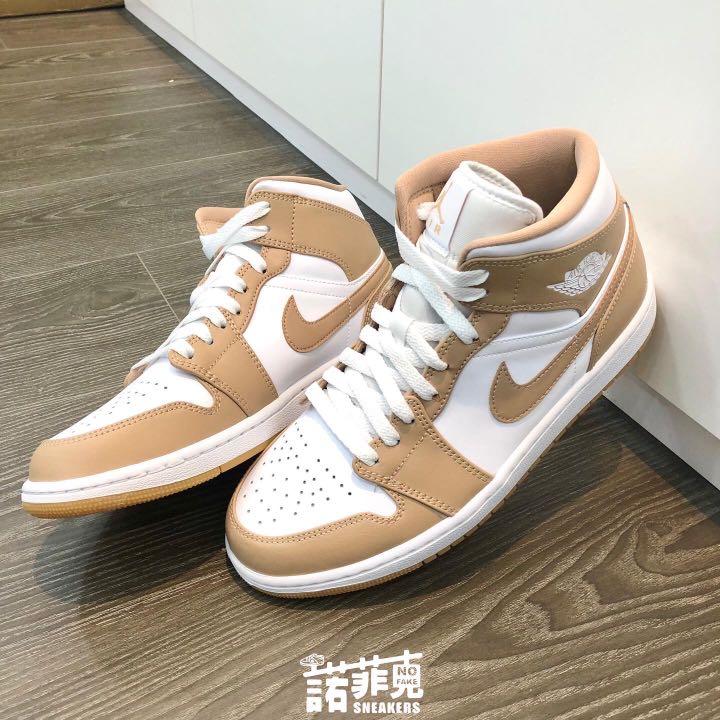 jordan 1 mid tan gum stockx
