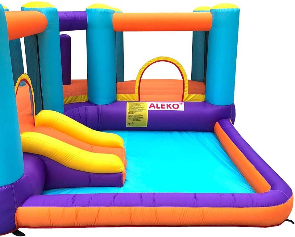ALEKO Extra Large Inflatable Playtime Bounce House with Splash Pool and ...