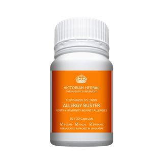 Allergy Buster I Strengthen Immune System I Vegan ▪ Halal ▪ Organic I 60 Veg Caps I Victorian Herbal