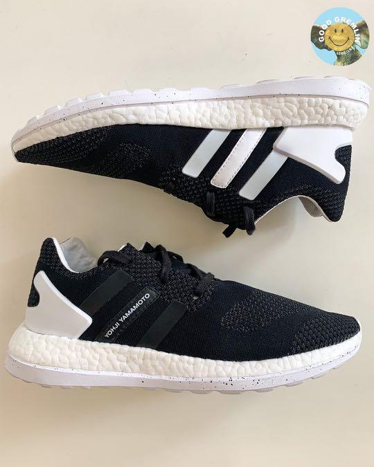 Adidas y3 pure boost zg deals knit black white