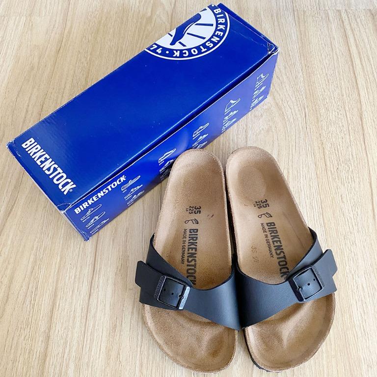 Authentic Womens BIRKENSTOCK Black Madrid Birko Flor Size 5