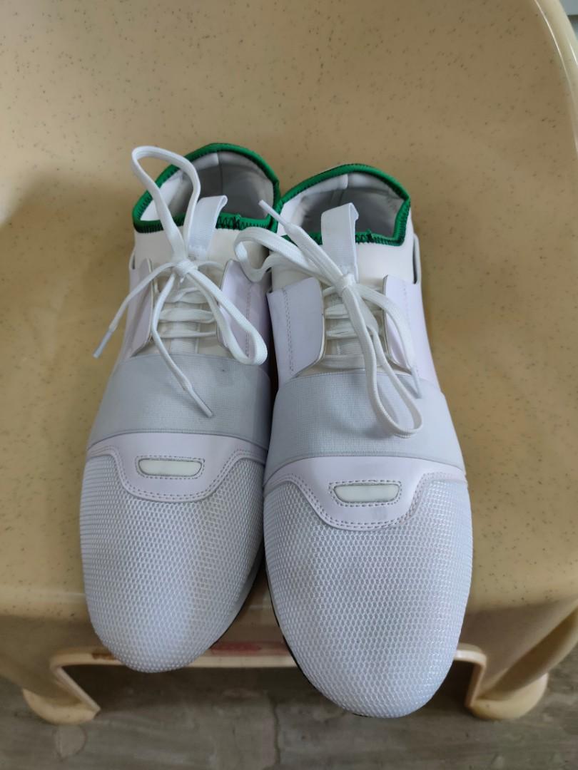 Balenciaga Race Runners White Green Men s Fashion Footwear