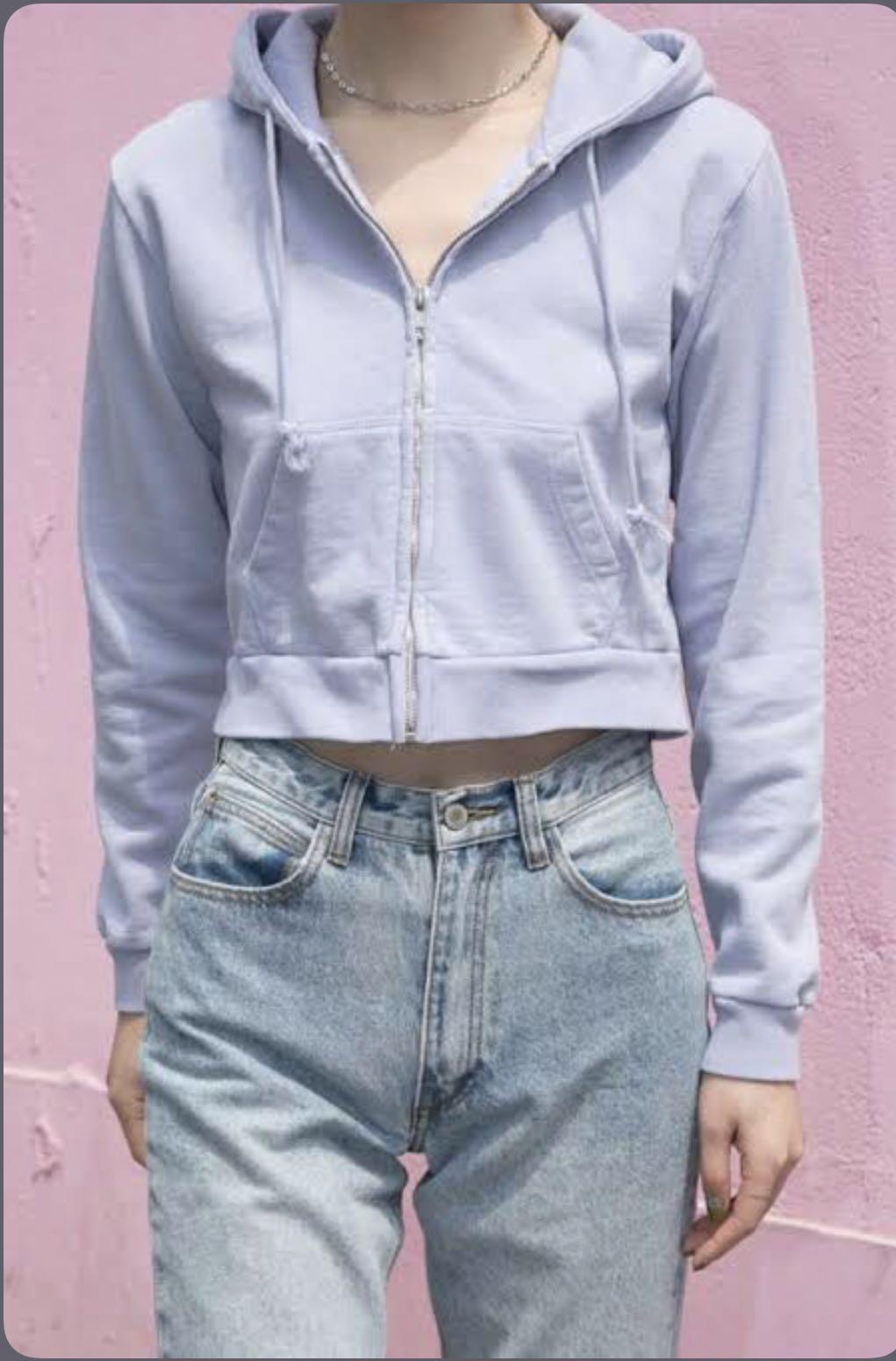 Brandy Melville Cropped Hoodie