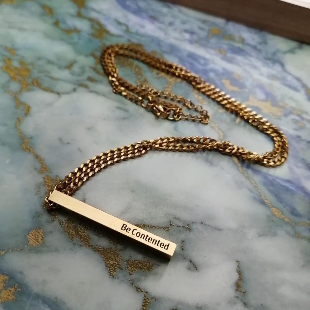 Top Quality Chain Steel Personalise Customise Name Necklace