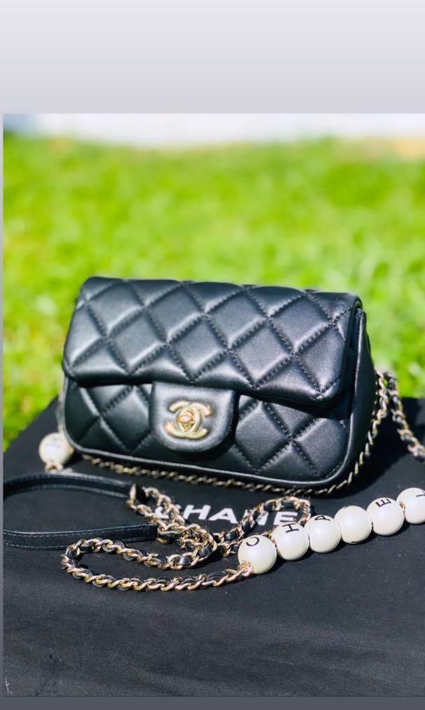 Chanel Logo pearl authentic, Women's Fashion, Bags & Wallets, Purses &  Pouches on Carousell