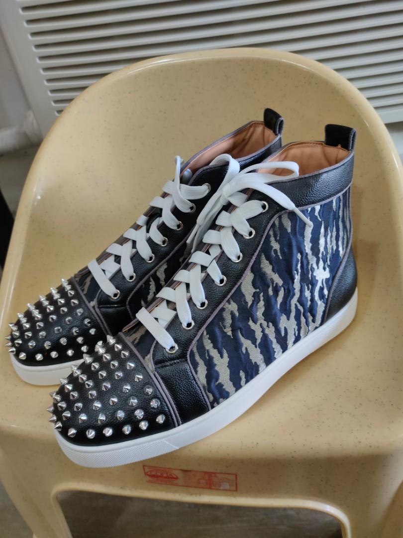 Christian louboutin orlato glitter spikes hotsell