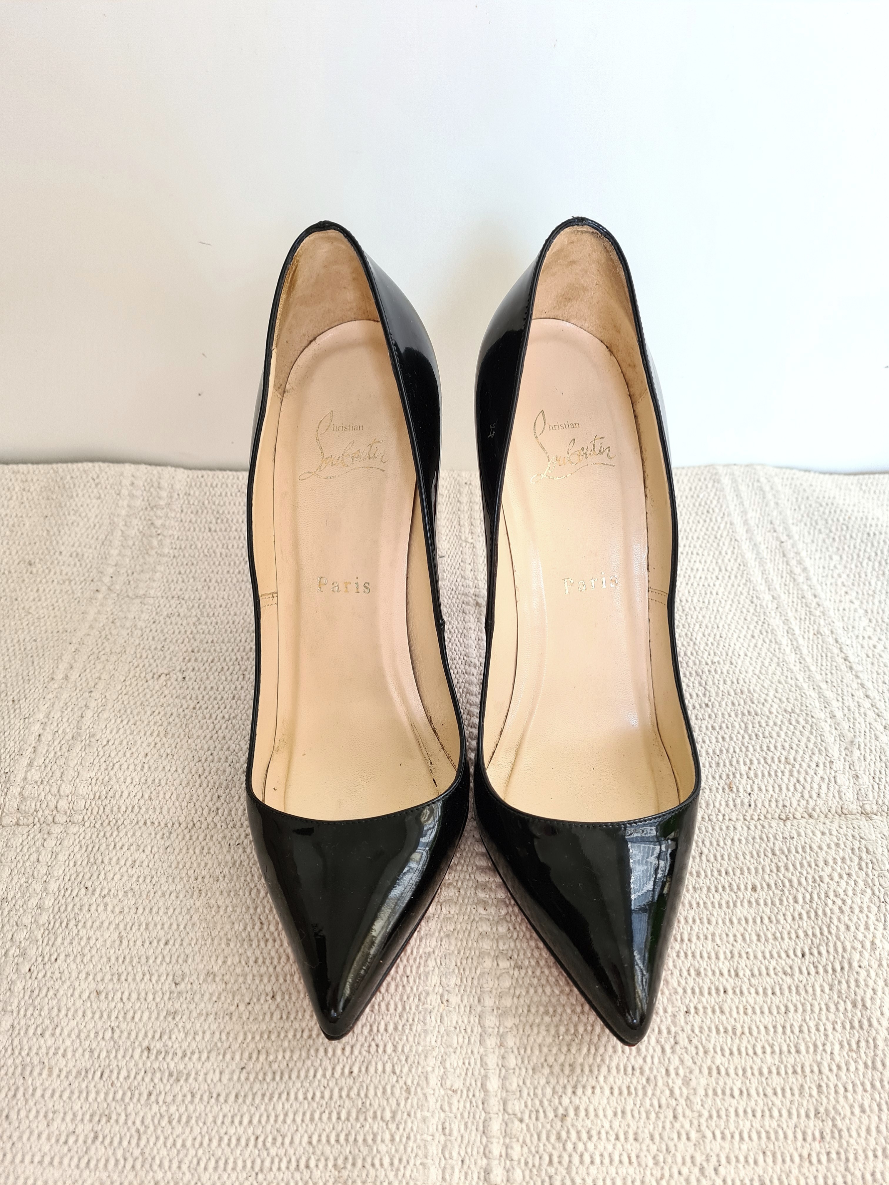 Christian louboutin on sale black patent pigalle
