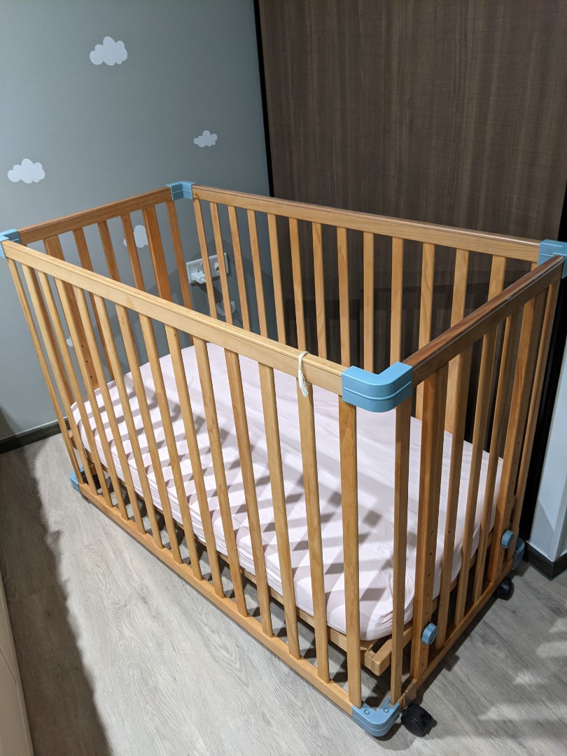 Cot with Wheels, Babies & Kids, Baby Nursery & Kids Furniture, Cots