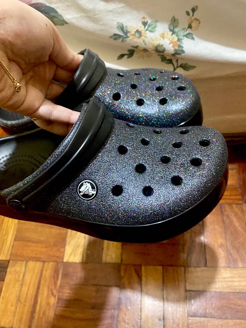 Crocs Crocband Glitter Clog Women s Fashion Footwear Shoe