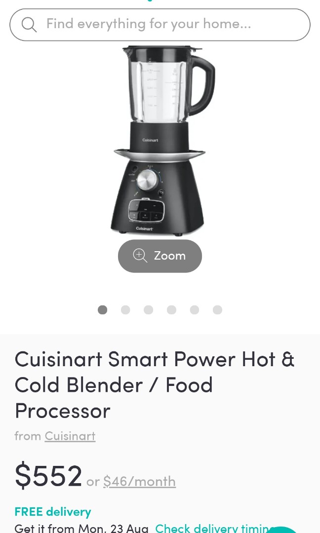 Cuisinart smart power hot and cold blender food processor ssb1, TV