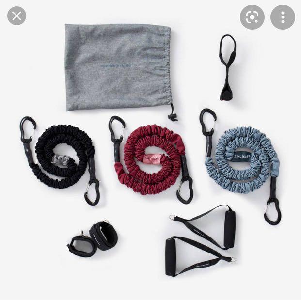 Decathlon toning tube set Sports Equipment Exercise Fitness Toning Stretching Accessories on Carousell