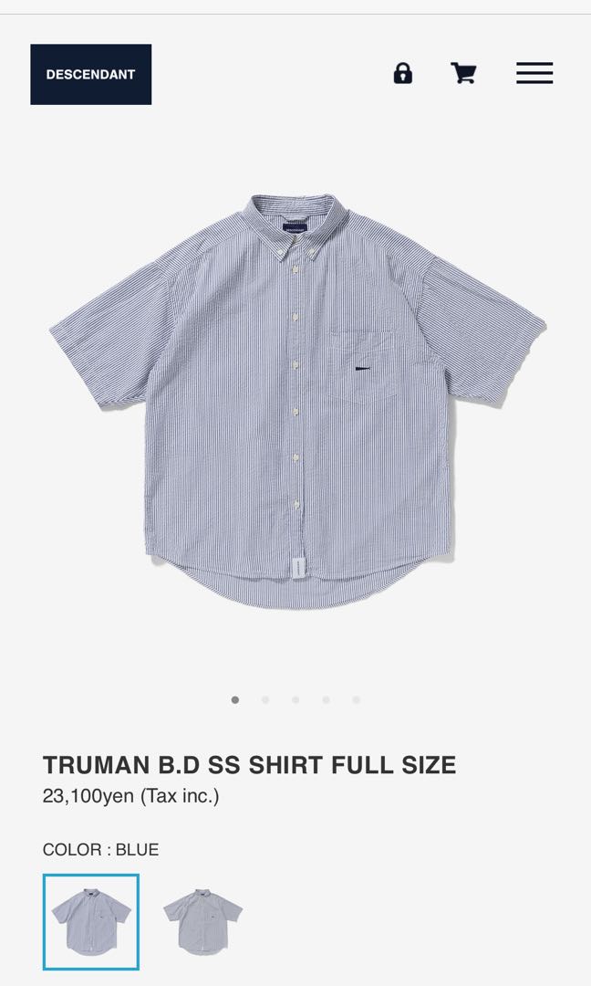 Wtaps Descendant TRUMAN B.D SS SHIRT, 女裝, 上衣, T-shirt ...