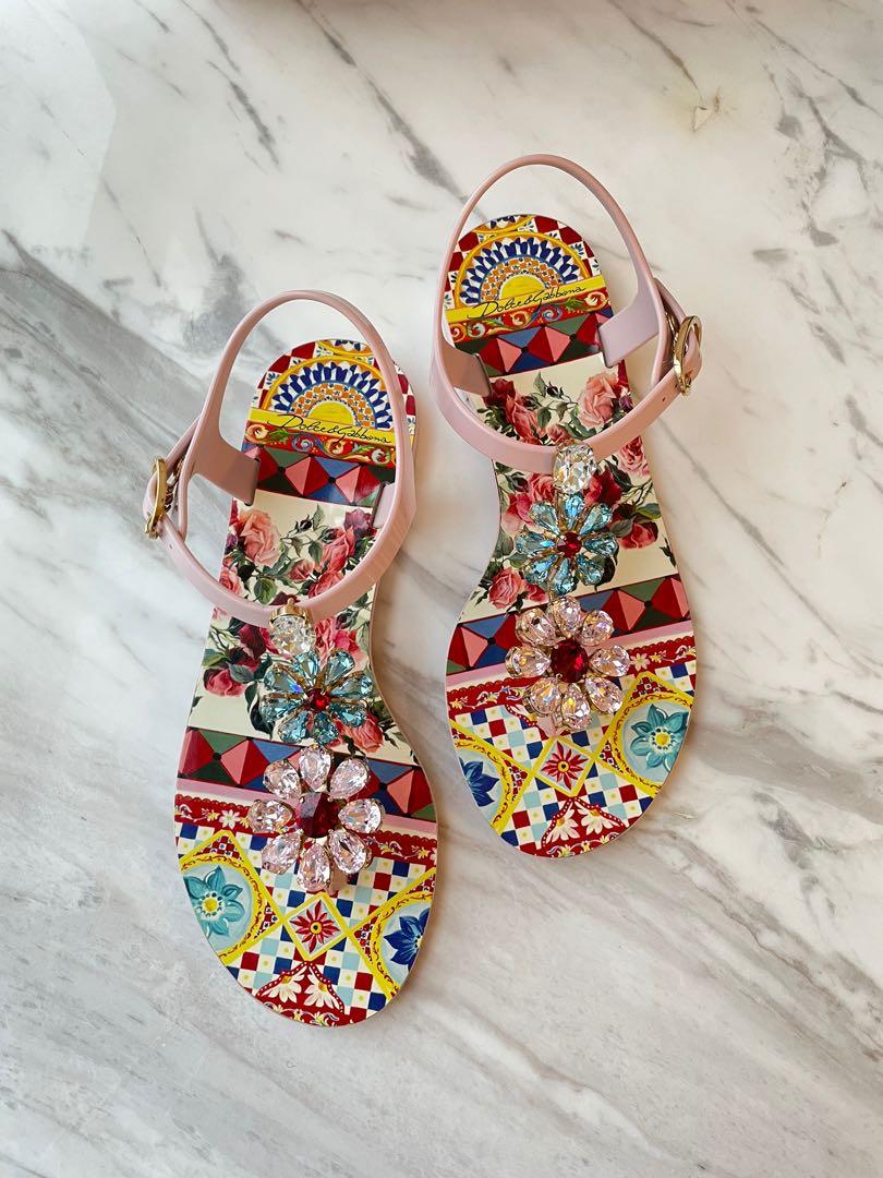 D G sandal D G 涼鞋全新dolce gabbana shoes dolce gabbana sandal dolce gabbana flat D G shoes D G flat D G 鞋D G 平底鞋, 女裝, 鞋, Loafers