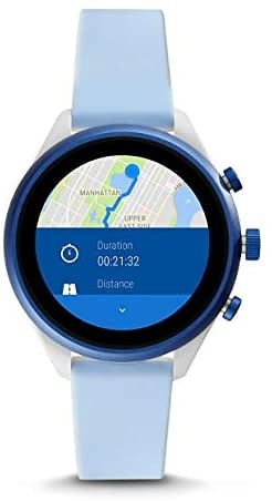 Fossil Womens Sport Smartwatch with Silicone Strap FTW6026 Mobile