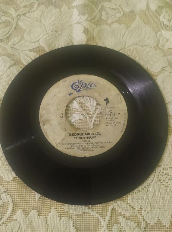 George Michael - Father Figure (7" single) VINYL PLAKA (Category: Vinyls) located in Cebu City. Submitted by pandastampscebu (Listing ID 1106524872, Image 1). Description: George Michael - Father Figure (7" single) (Epic, 1987) : 125P. Vinyl is in very good condition. Comes in a white neutral sleeve. Labels are damaged. Tracks : a) Father Figure b) Love's In Need Of Love Today All vinyl singles are European or US pressings, all tested and cleaned