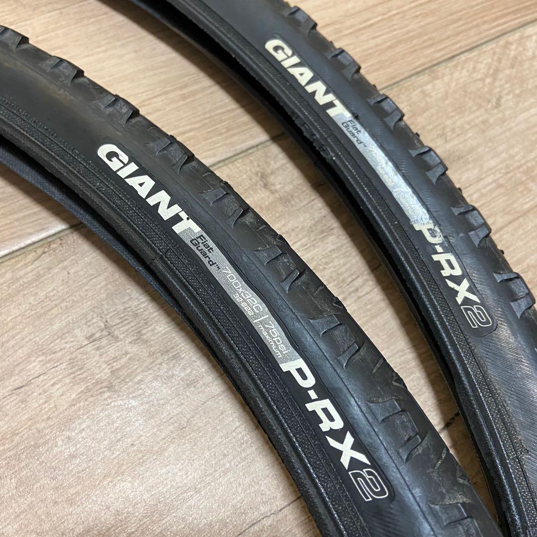 Giant P RX2 700x32C Flat Guard Bicycle Tires Sports Equipment