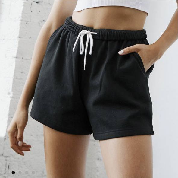 glassons high rise black sweat shorts Women s Fashion Bottoms Shorts on Carousell