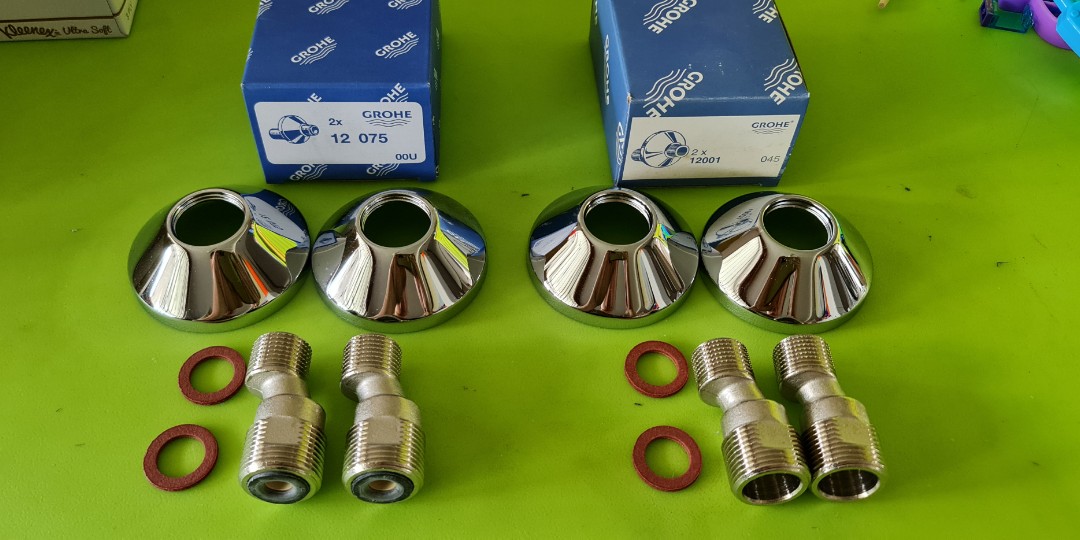 Grohe shower mixer wall pipe cover, Furniture & Home Living, Bathroom