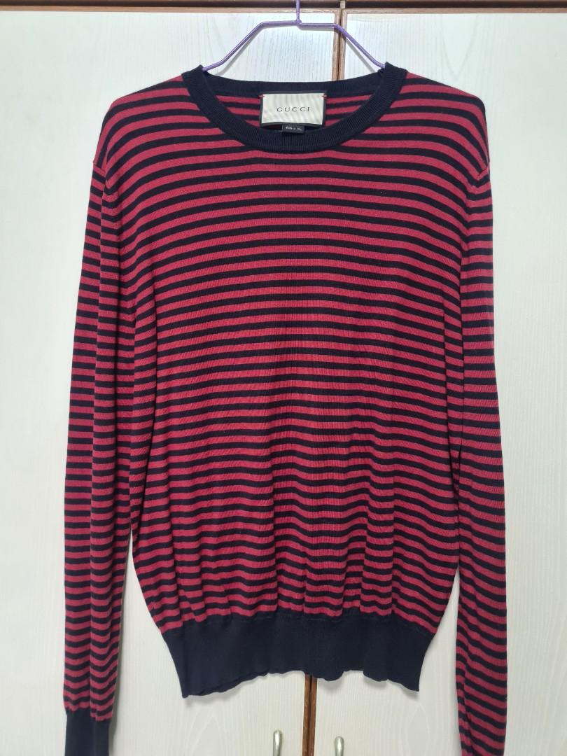 Red and black gucci sweater discount