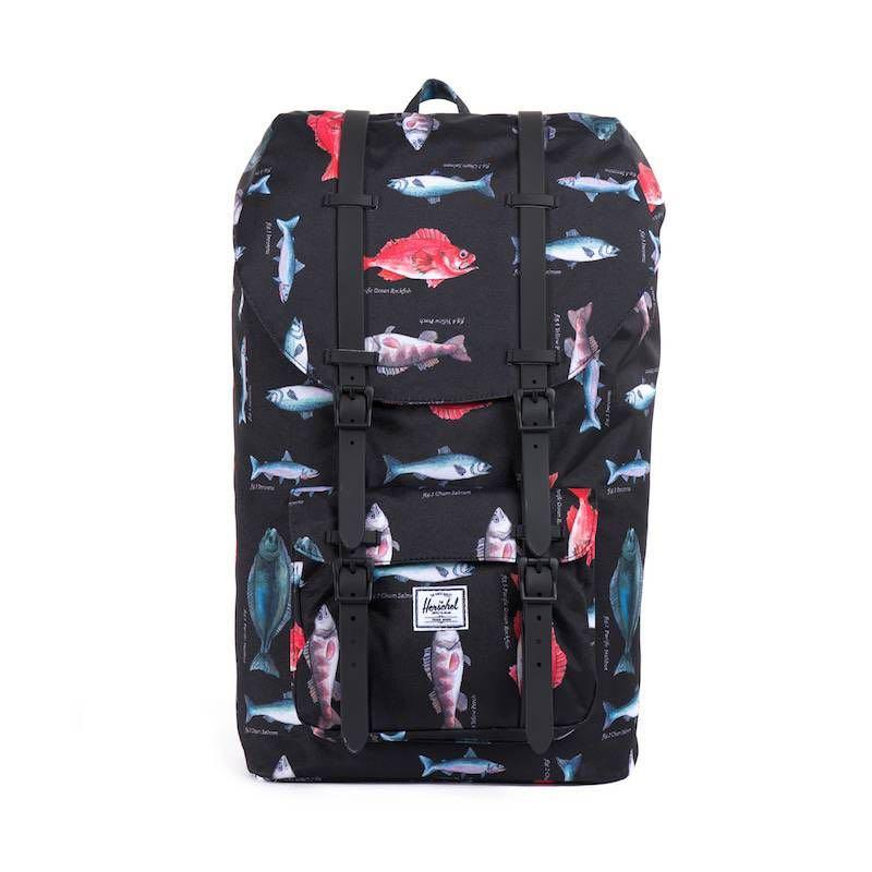 Herschel Fish Print Settlement Backpack Carousell