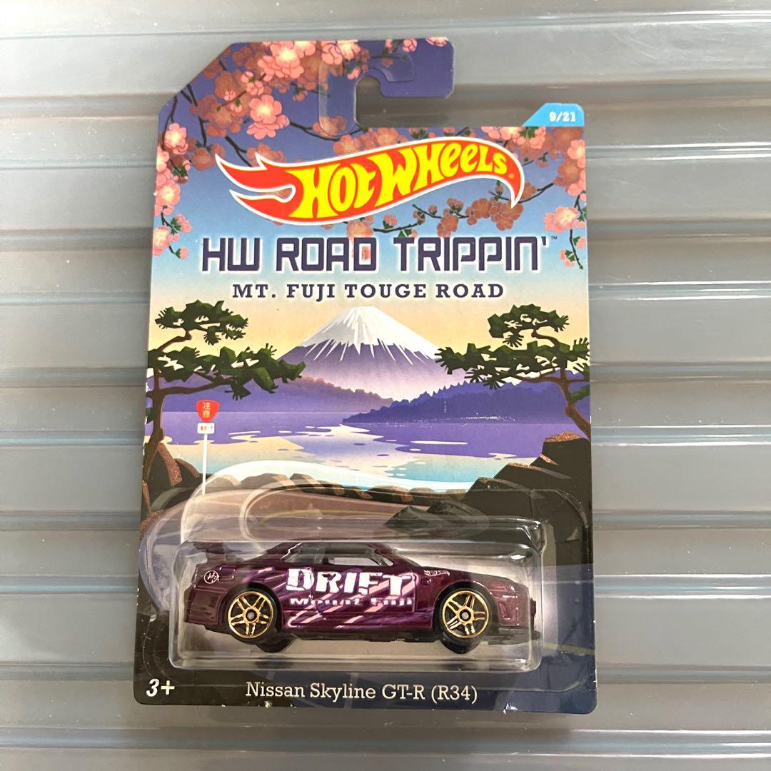 Hot Wheels Road Trippin Nissan Skyline GT-R R34, Hobbies & Toys, Toys &  Games on Carousell