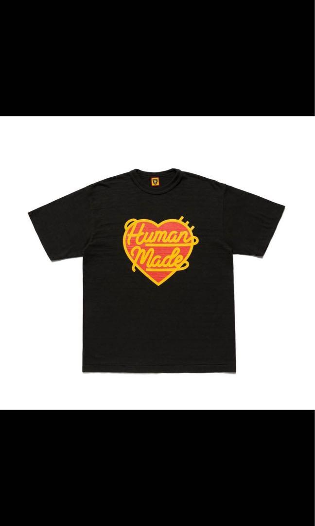 Human made heart tee XL, 男裝, 上身及套裝, T-shirt、恤衫、有