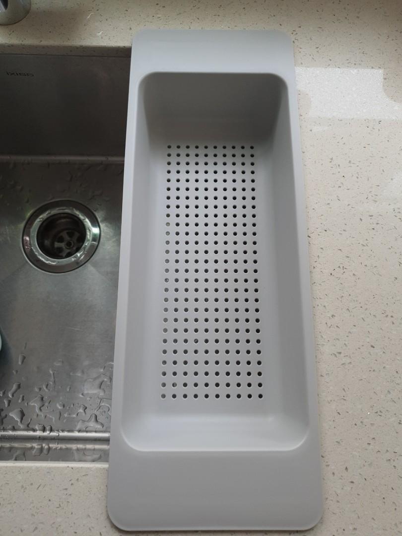 IKEA Grey Colander/ Dish Drainer, Furniture & Home Living, Kitchenware