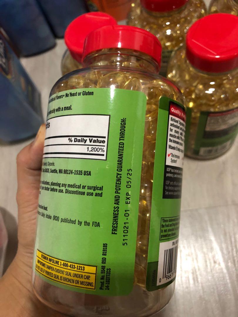 KIRKLAND SIGNATURE VITAMIN E 180 MG (400 IU) Expiry 5/25, Health