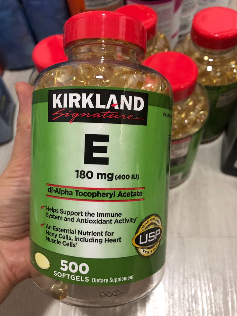 KIRKLAND SIGNATURE VITAMIN E 180 MG (400 IU) Expiry 5/25, Health