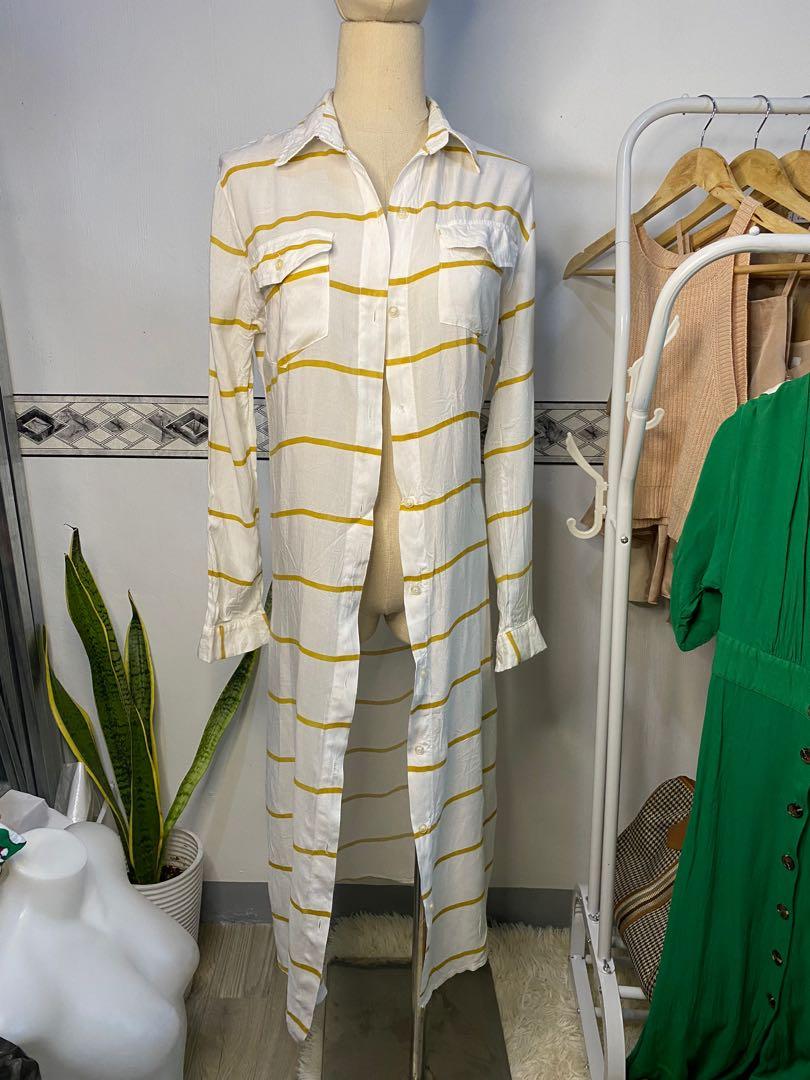 Long Sleeves Polo Dress (Category: Dresses) located in Makati City. Submitted by ilove.hellokitty (Listing ID 1106449596, Image 2). Description: missing 1 button. can be used as cover up.