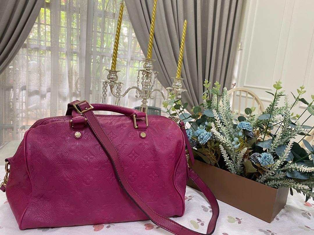Louis Vuitton LV Speedy in Pink, Women's Fashion, Bags & Wallets, Purses &  Pouches on Carousell