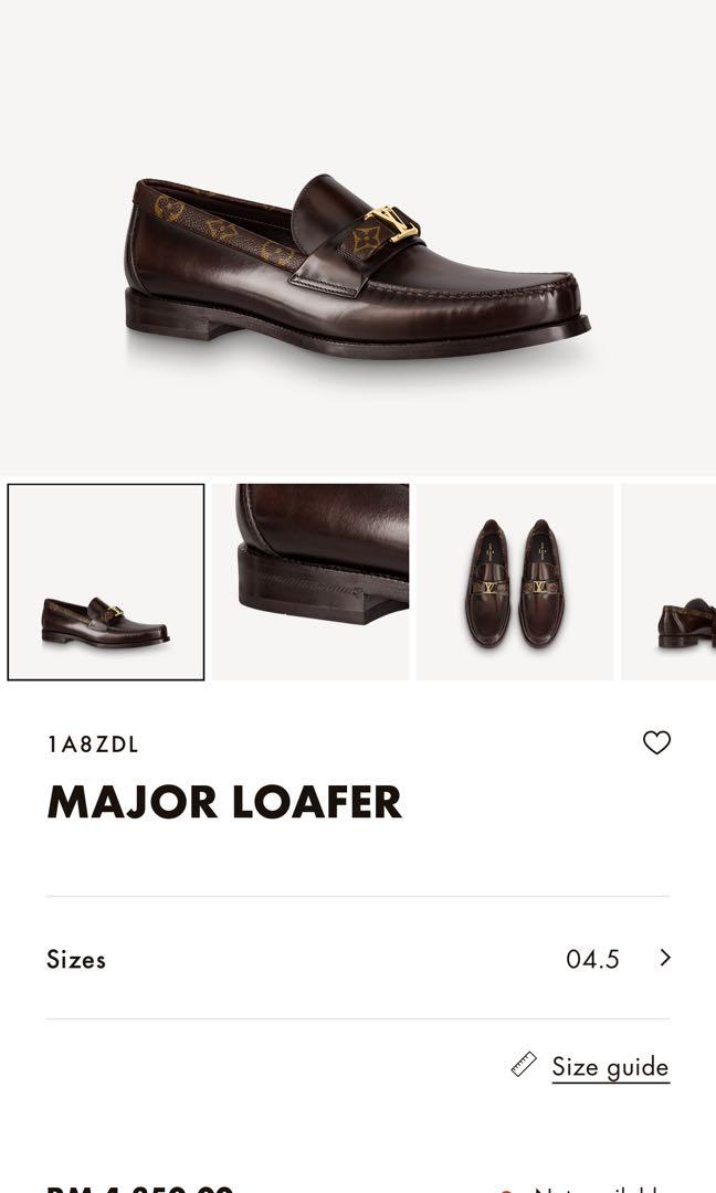 Louis Vuitton Major Loafer BROWN. Size 07.5