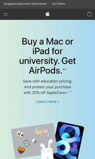Macbook Pro, Macbook Air,  Ipad Pro, Ipad Air Discount