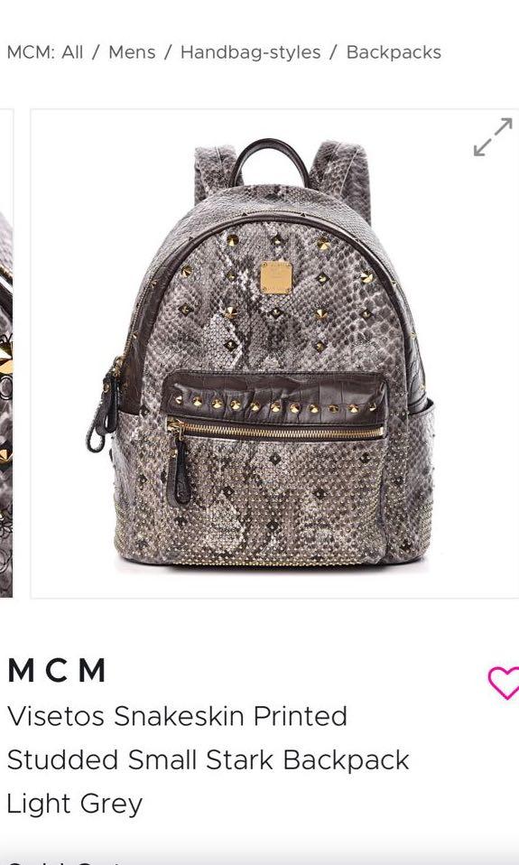 Mcm snakeskin clearance bag