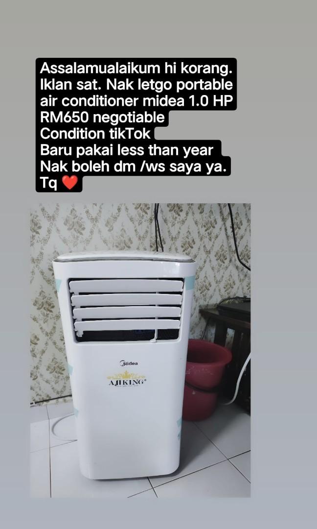 Midea Air Conditioner 1 0 Hp Home Furniture Others On Carousell