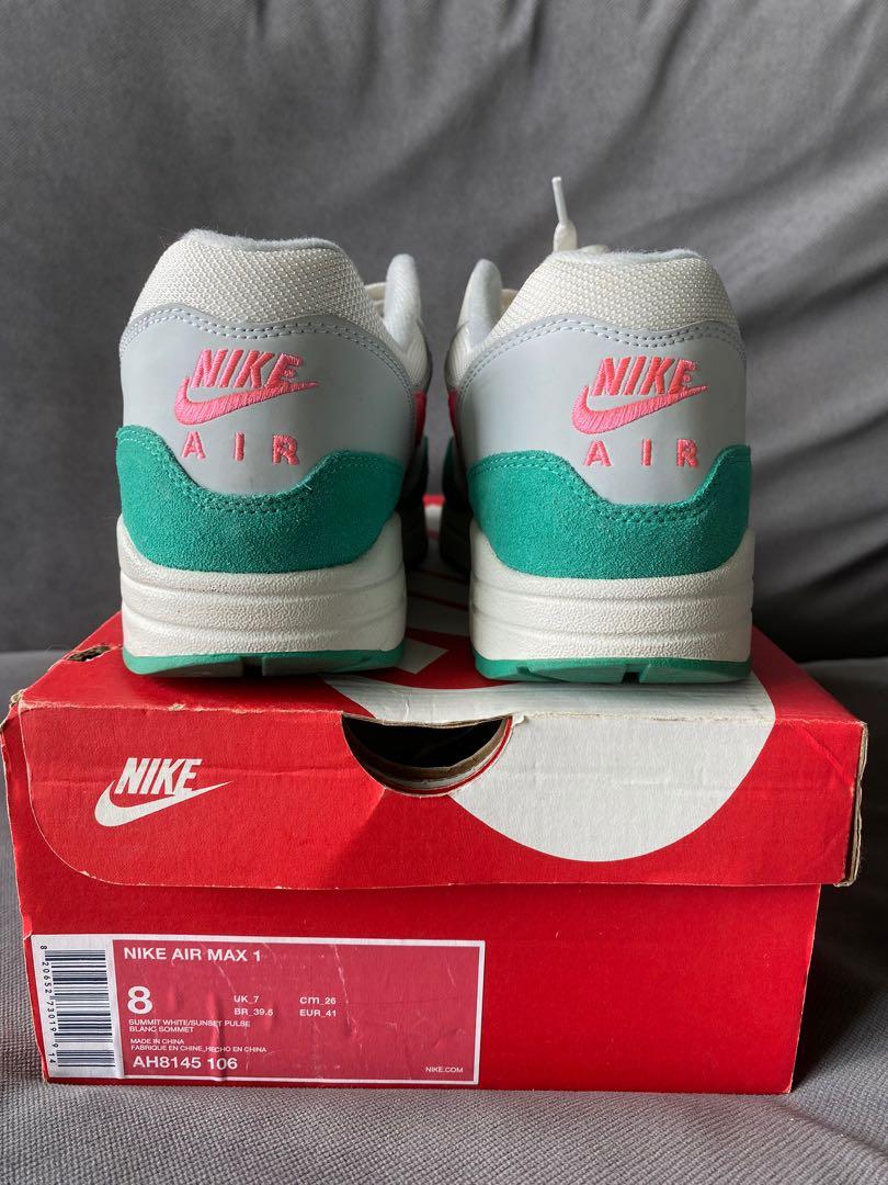 Nike Airmax 1 Watermelon Men s Fashion Footwear Sneakers on