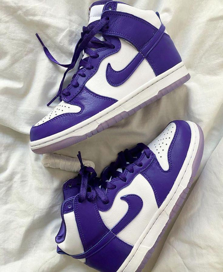 high dunk varsity purple