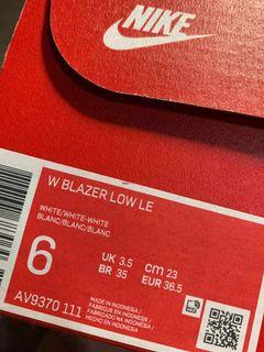 Nike W Blazer Low LE Size 6